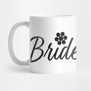 Bridesmaid text and Flowers Mug